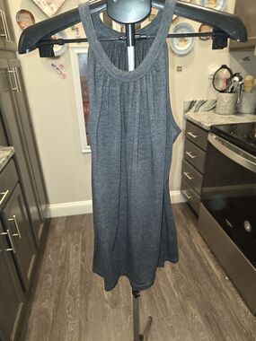 Women's Gray Racerback Tank Top - Unbranded